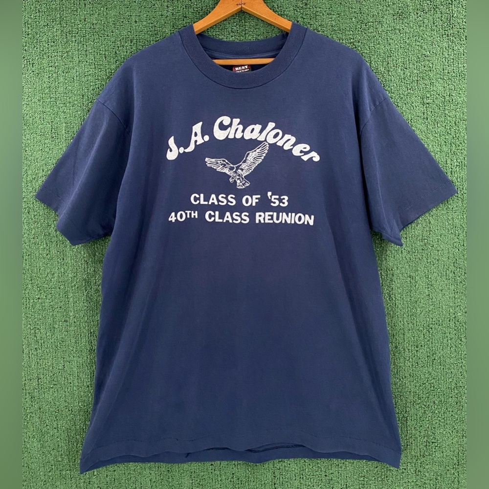 VTG 90’s J.A. Chaloner Eagle Class Of ‘53 Reunion T-Shirt Men’s Size XL USA Made